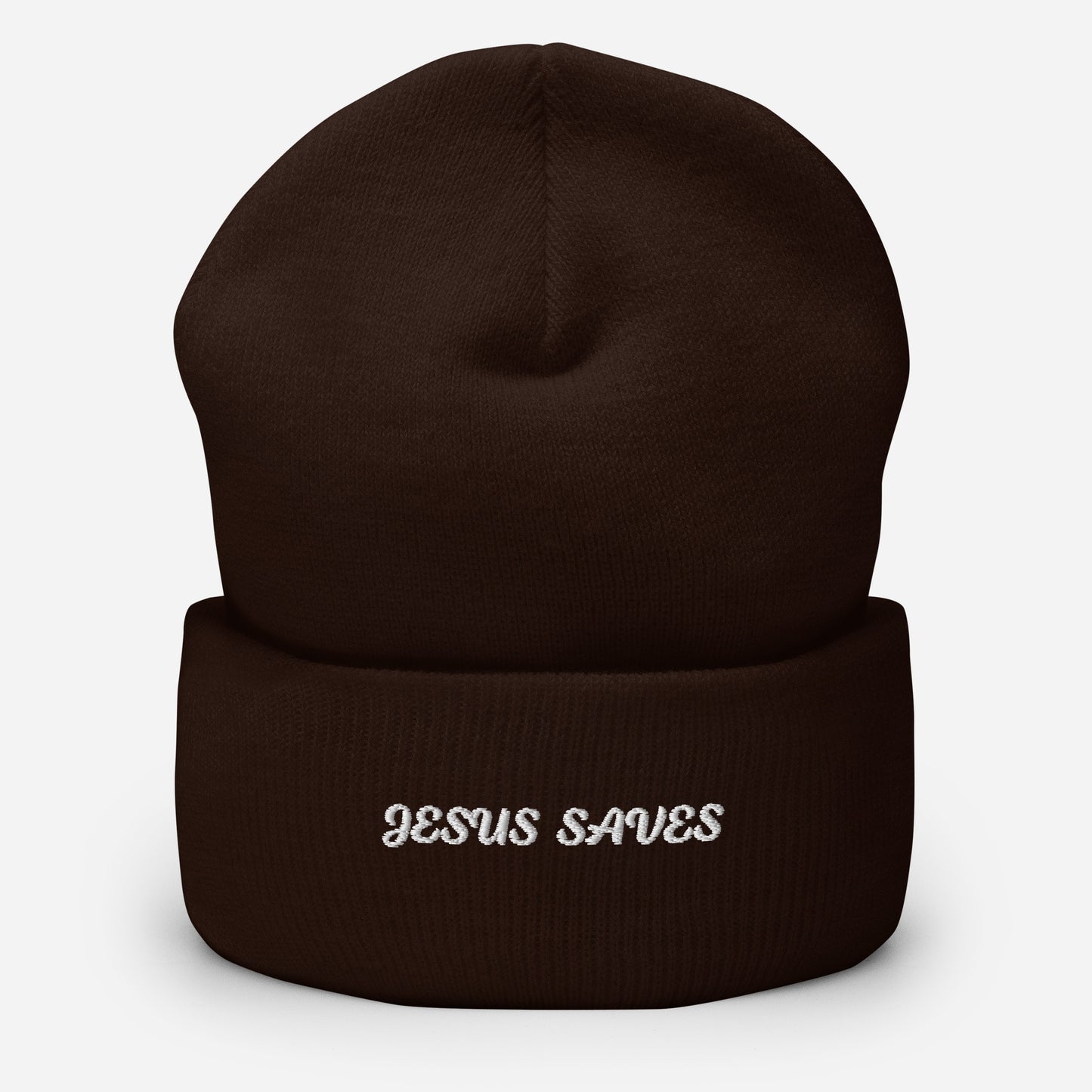 Jesus Saves Cuffed Beanie - Upward Focus