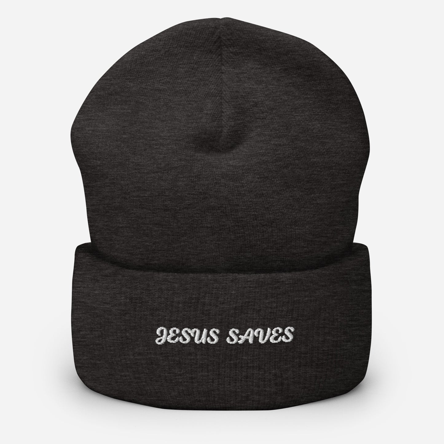 Jesus Saves Cuffed Beanie - Upward Focus