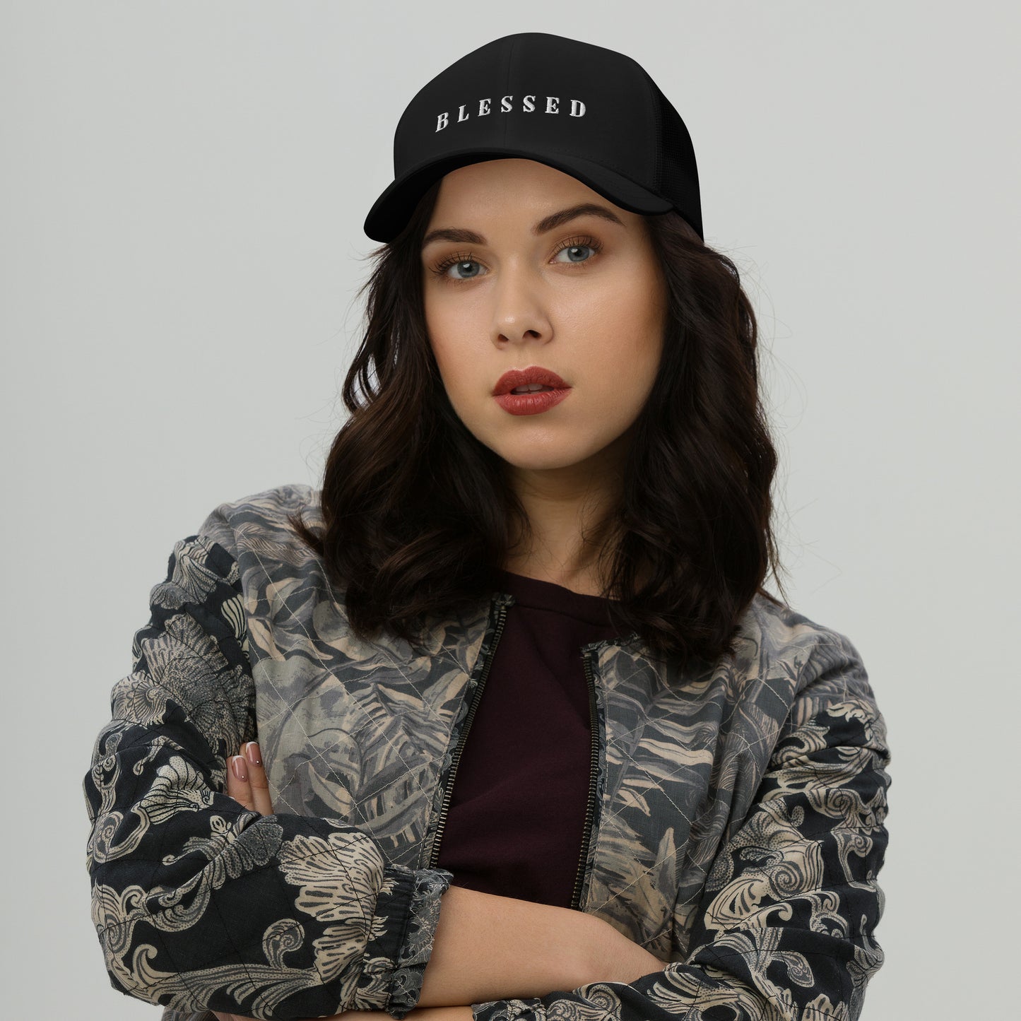 BLESSED Adjustable Trucker Cap - Upward Focus