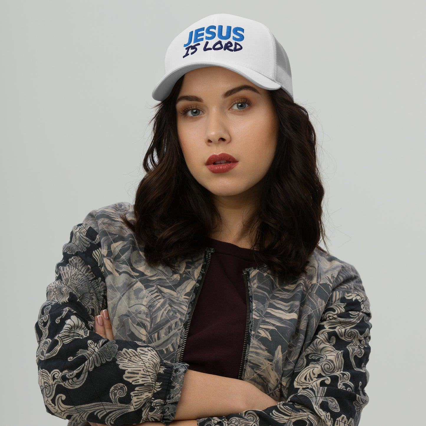 Jesus is LORD Adjustable Trucker Cap - Upward Focus