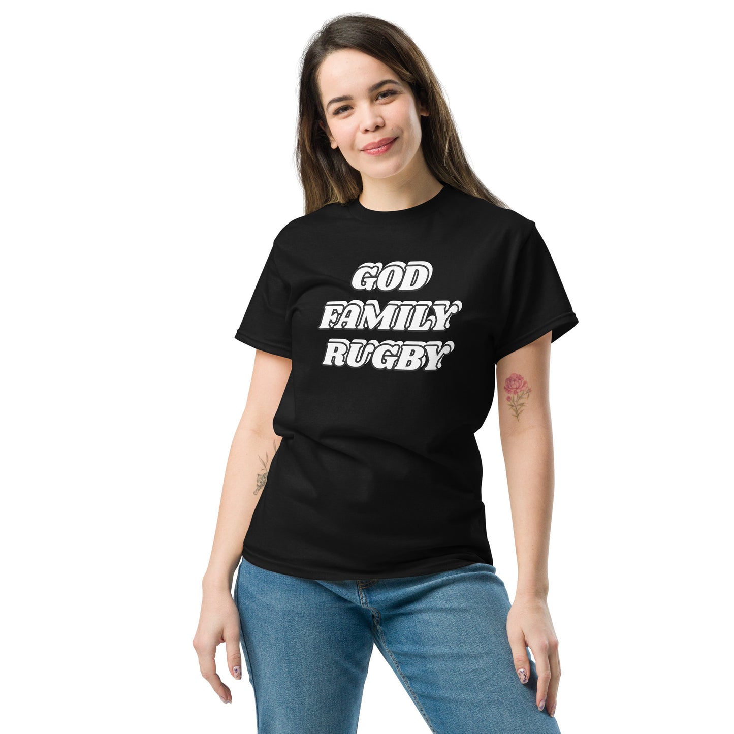 God Family Rugby Unisex Classic Tee - Upward Focus
