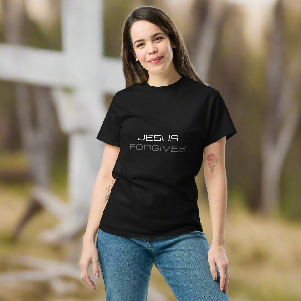 Jesus Forgives Unisex Classic Tee - Upward Focus