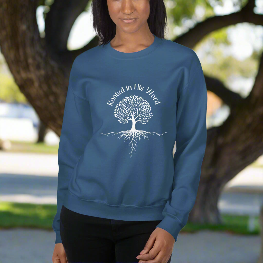 Rooted in His Word Unisex Sweatshirt - Upward Focus