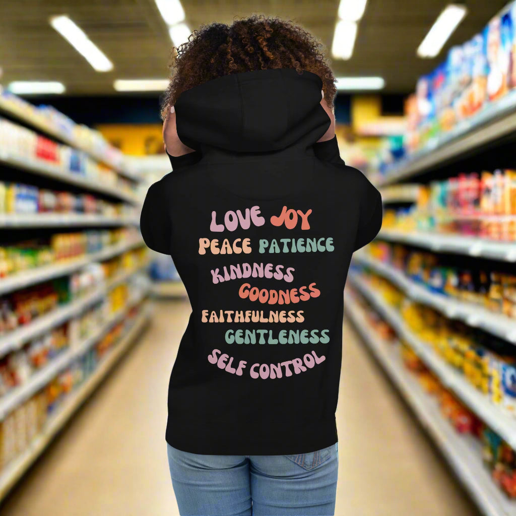 Fruit of the Spirit Christian Hoodie Galatians 5, Upward Focus Clothing