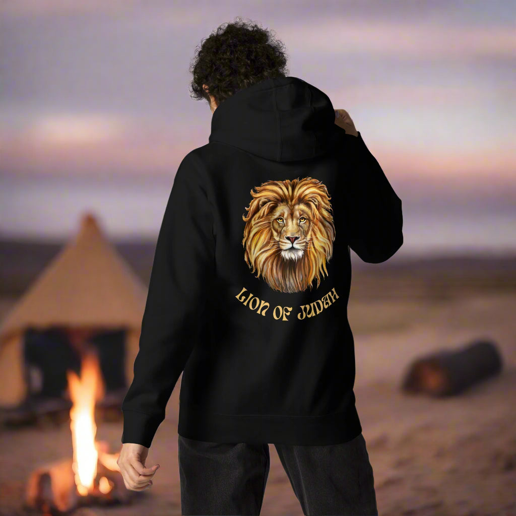 Lion of Judah Hoodie Christian Clothing Upward Focus