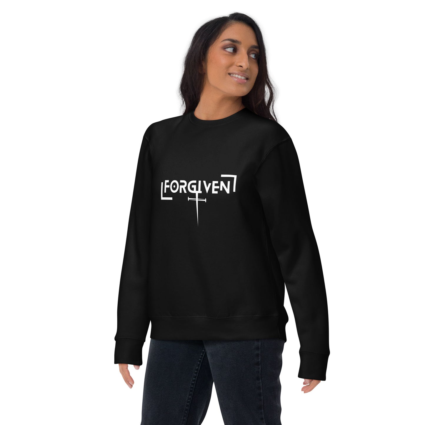 Forgiven Unisex Premium Sweatshirt - Upward Focus