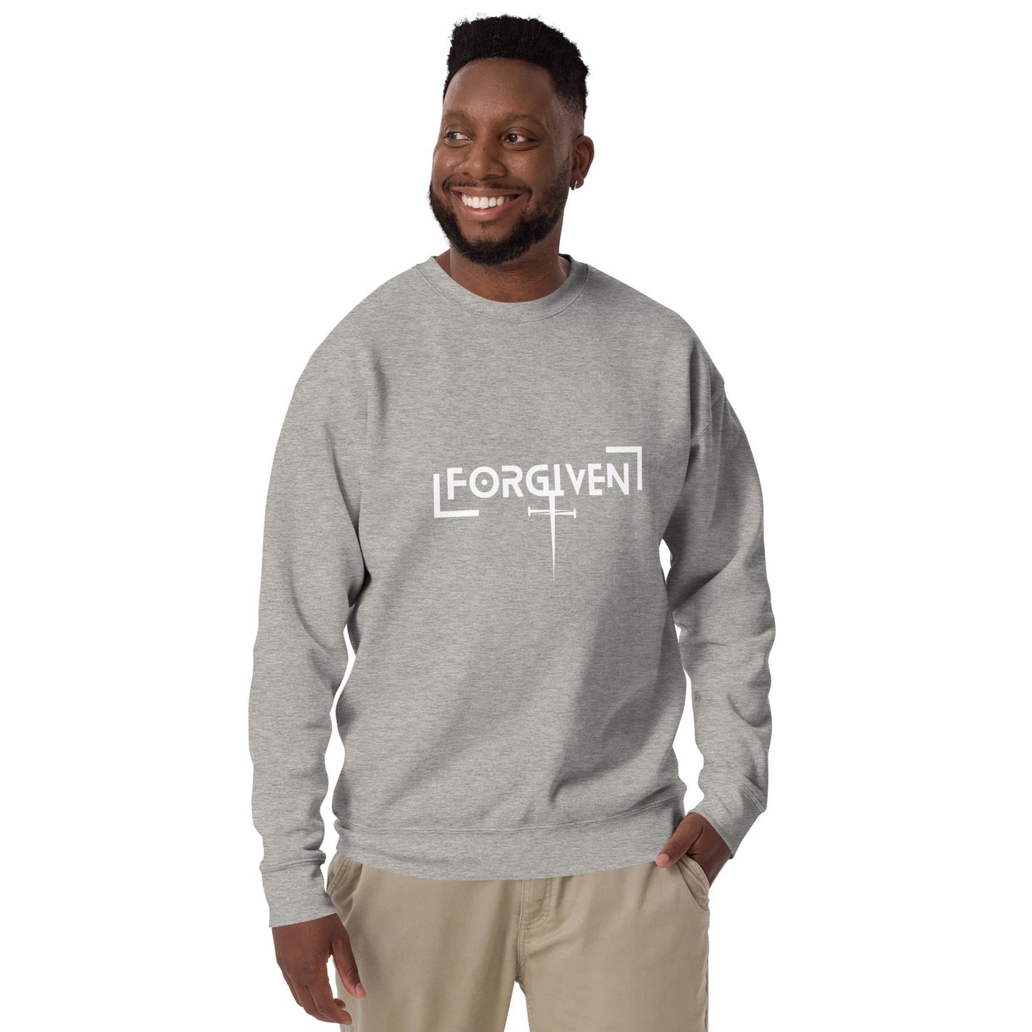 Forgiven Unisex Premium Sweatshirt - Upward Focus