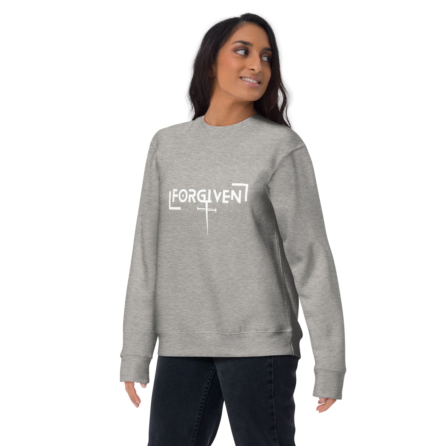 Forgiven Unisex Premium Sweatshirt - Upward Focus