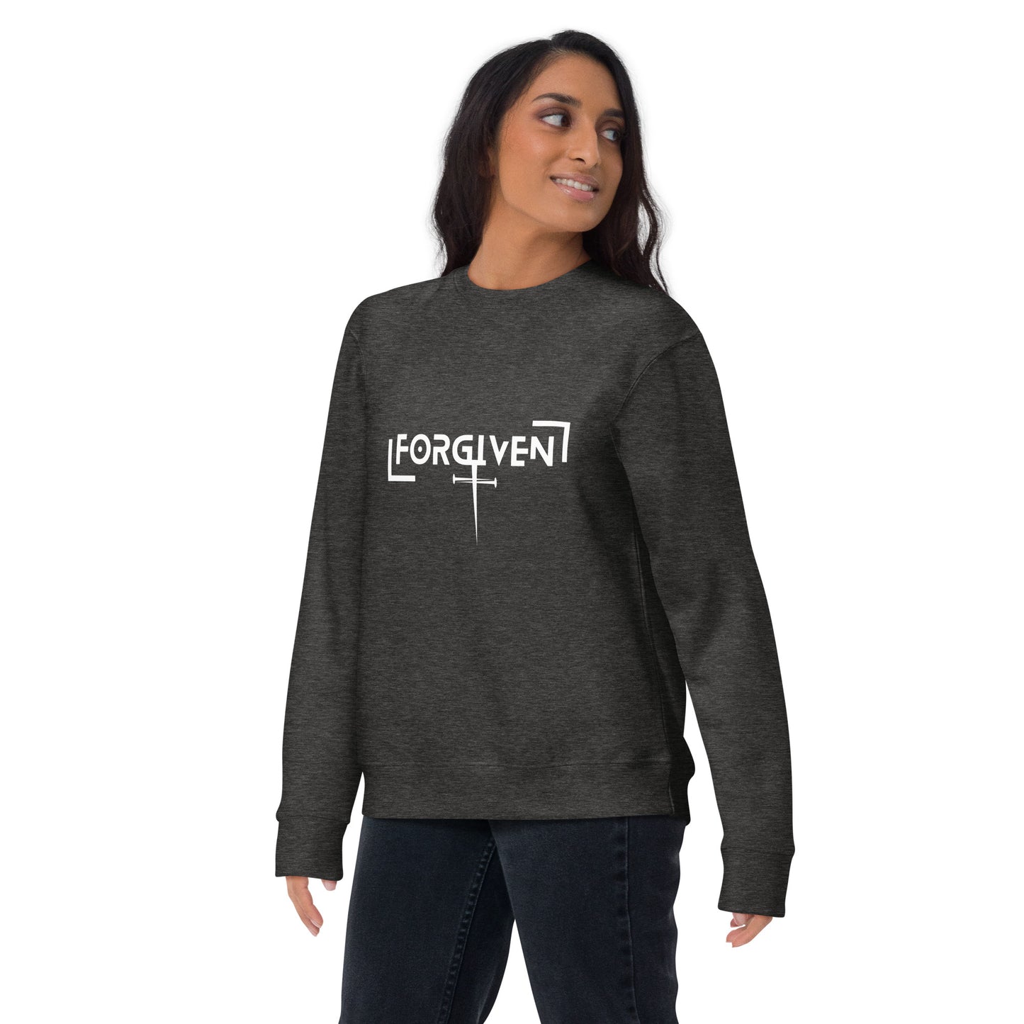 Forgiven Unisex Premium Sweatshirt - Upward Focus