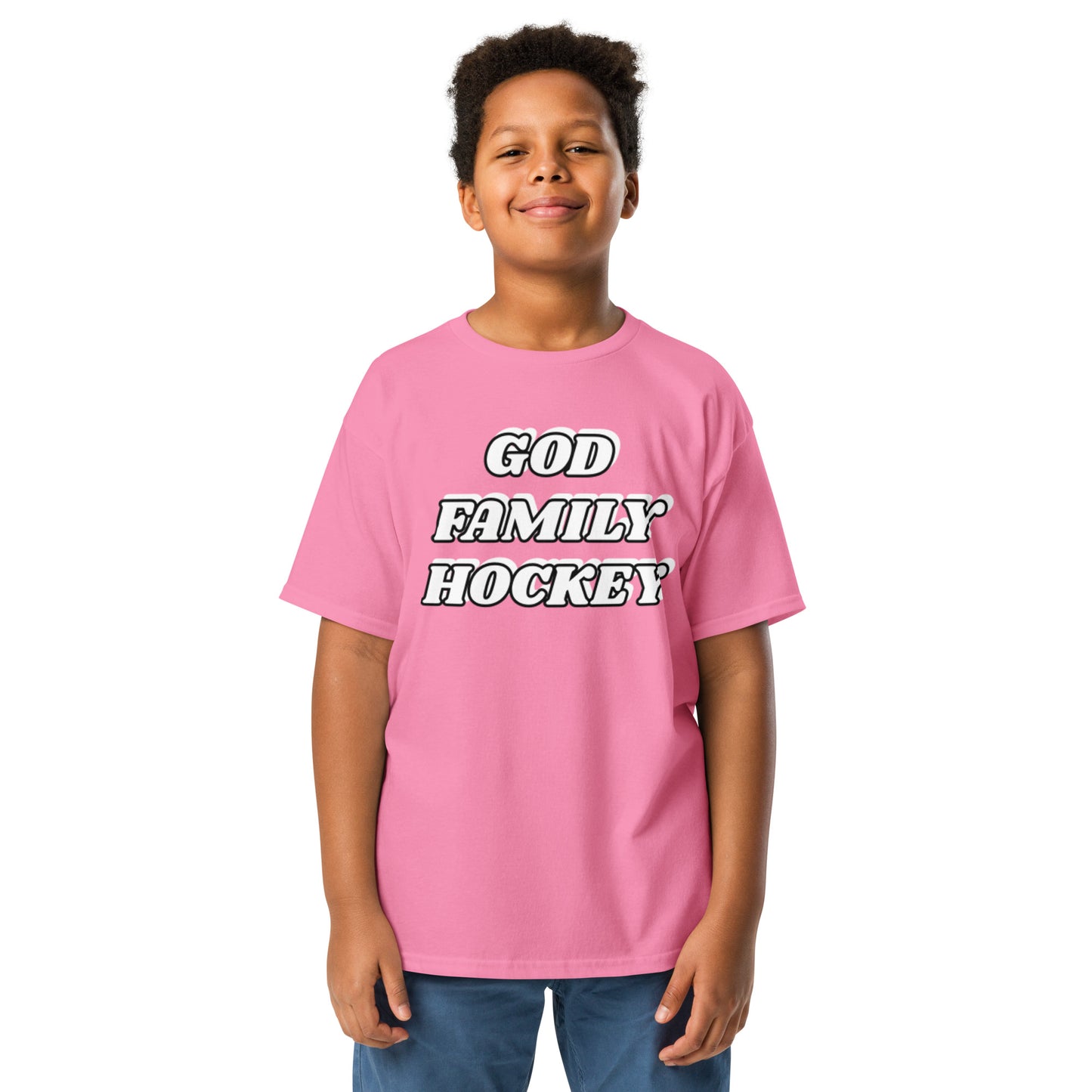 God Family Hockey Youth Classic Tee - Upward Focus