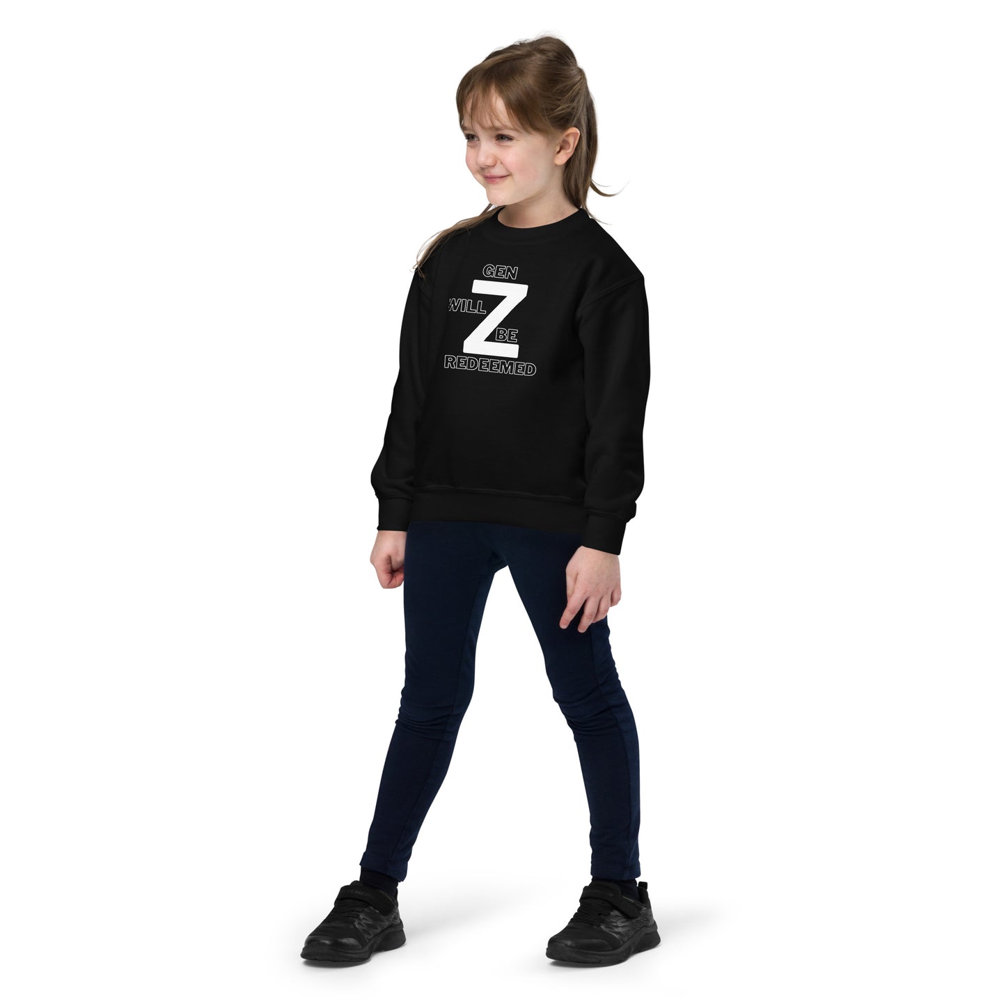 Gen Z Will Be Redeemed Youth Crewneck Sweatshirt - Upward Focus