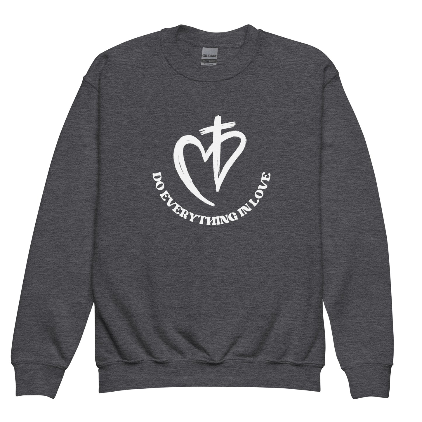 Do Everything In Love Youth Crewneck Sweatshirt - Upward Focus