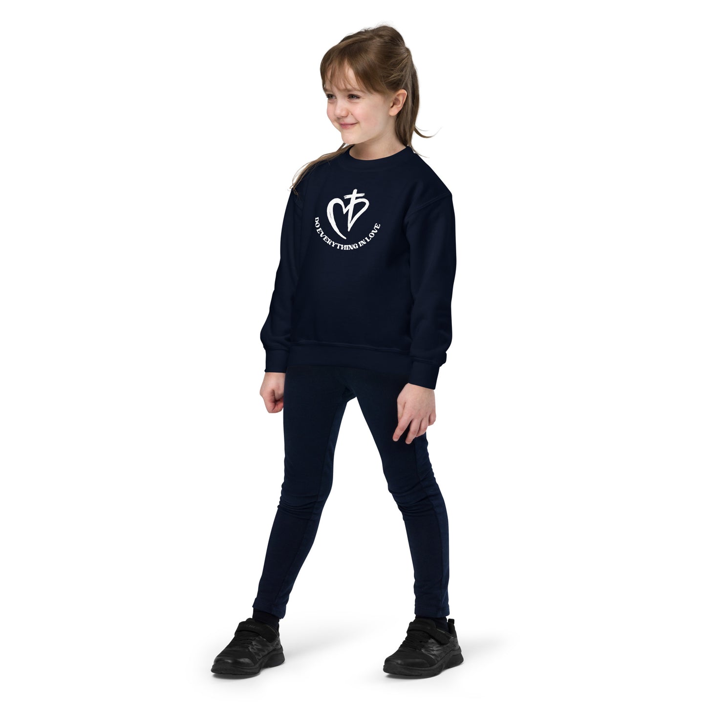 Do Everything In Love Youth Crewneck Sweatshirt - Upward Focus