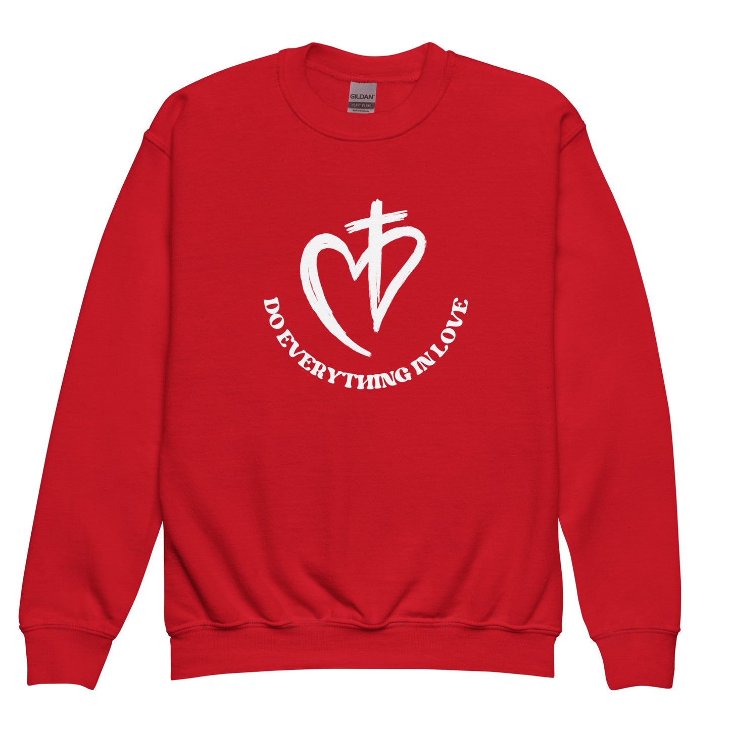 Do Everything In Love Youth Crewneck Sweatshirt - Upward Focus