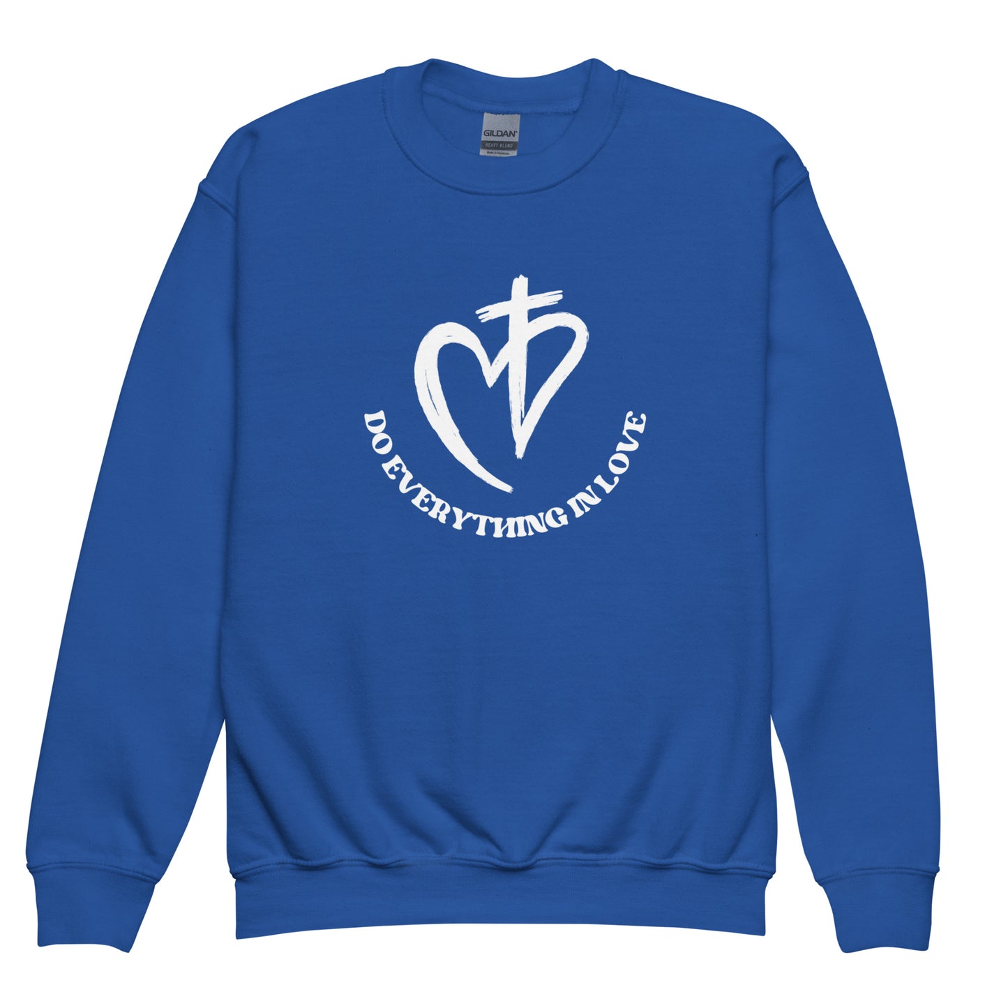 Do Everything In Love Youth Crewneck Sweatshirt - Upward Focus