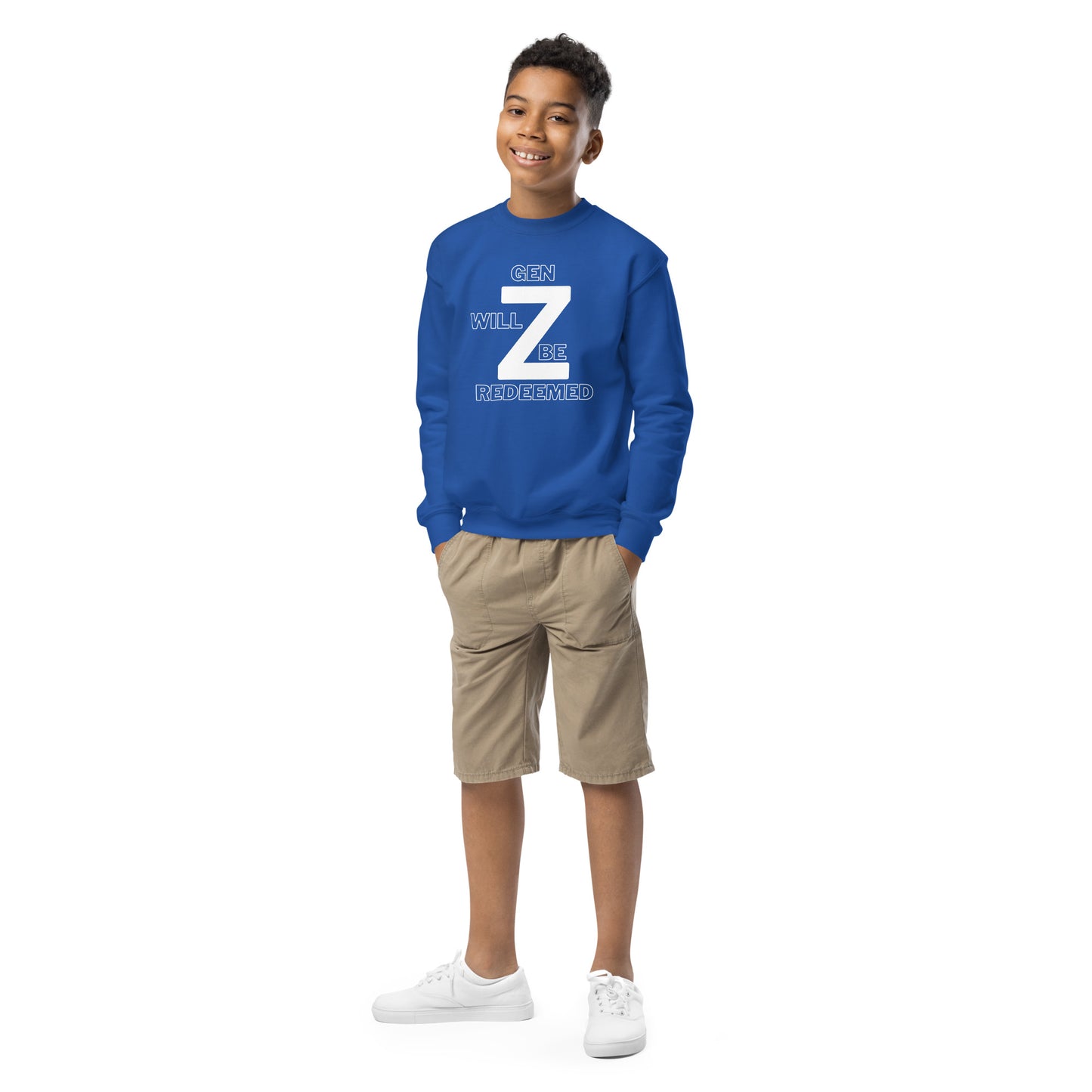 Gen Z Will Be Redeemed Youth Crewneck Sweatshirt - Upward Focus