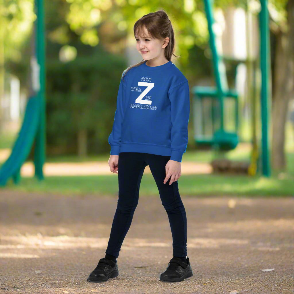 Gen Z Will Be Redeemed Youth Crewneck Sweatshirt - Upward Focus