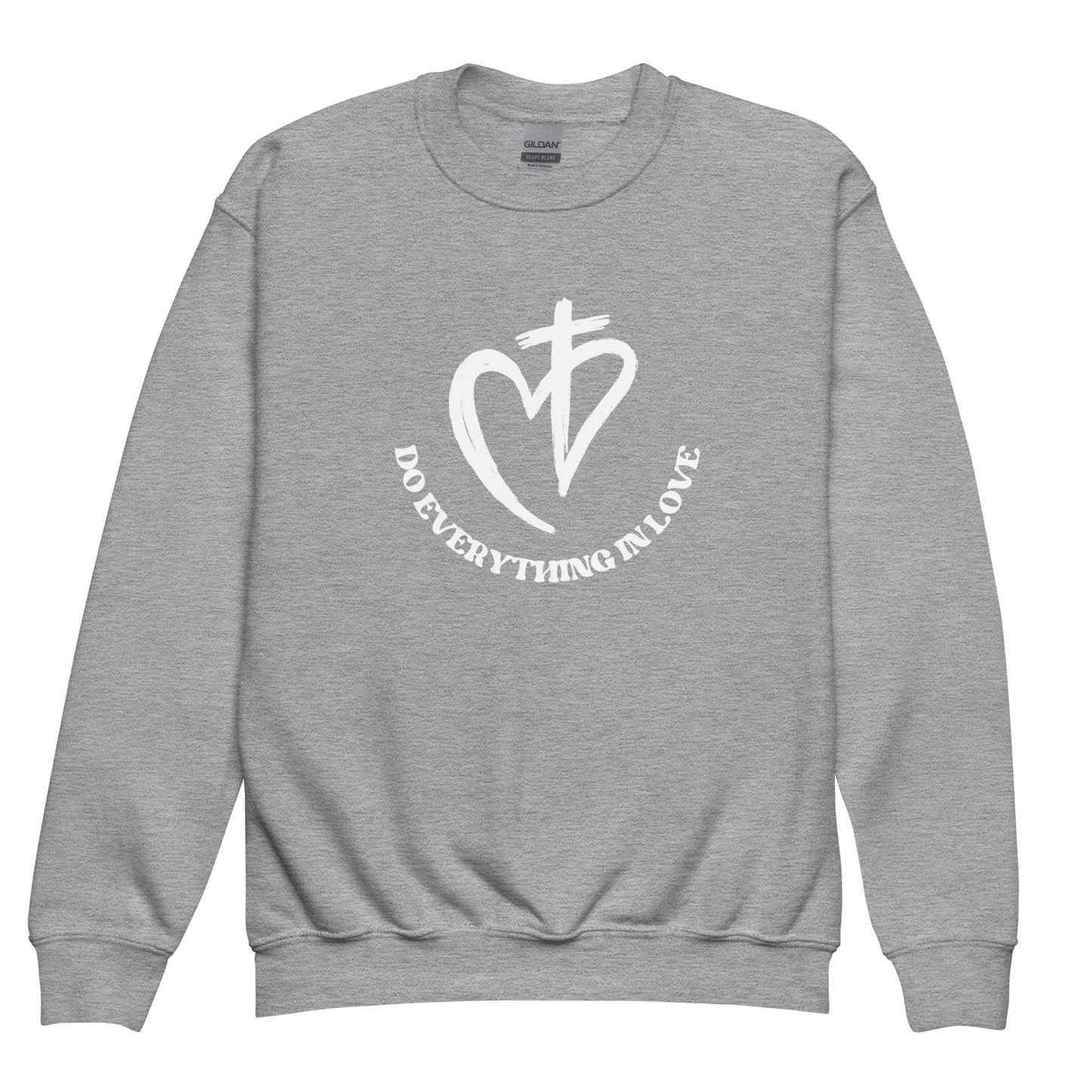 Do Everything In Love Youth Crewneck Sweatshirt - Upward Focus