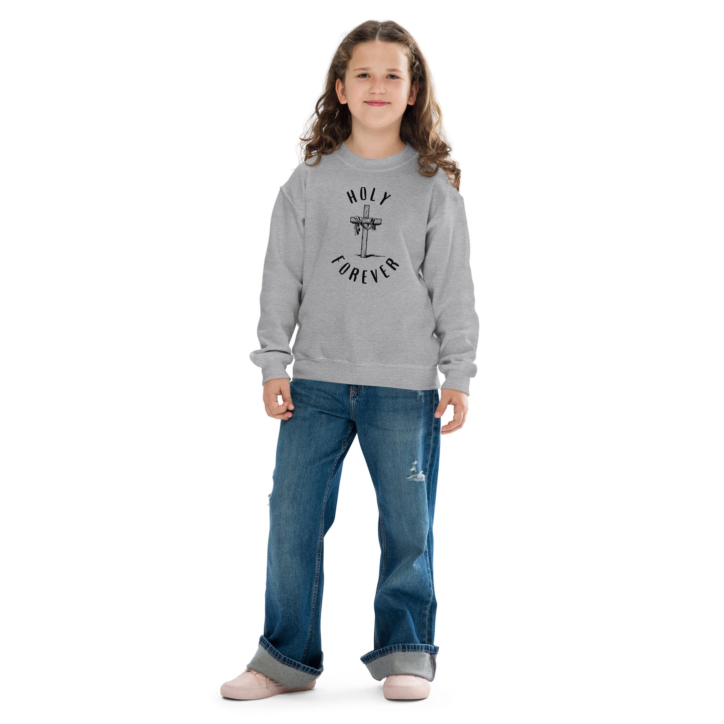 Holy Forever Youth Crewneck Sweatshirt - Upward Focus