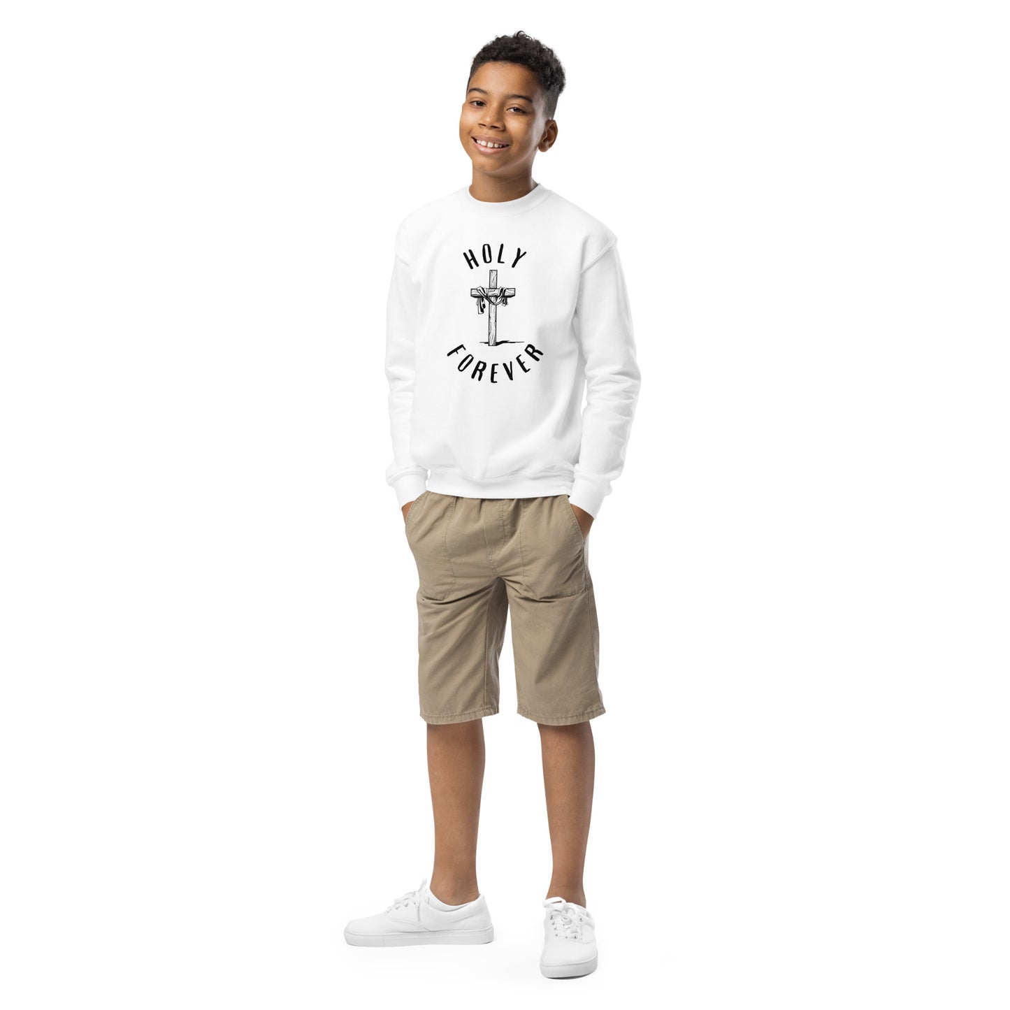 Holy Forever Youth Crewneck Sweatshirt - Upward Focus