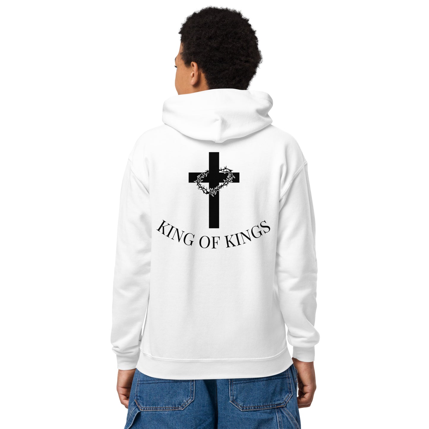 King of Kings Youth Heavy Blend Hoodie - Upward Focus