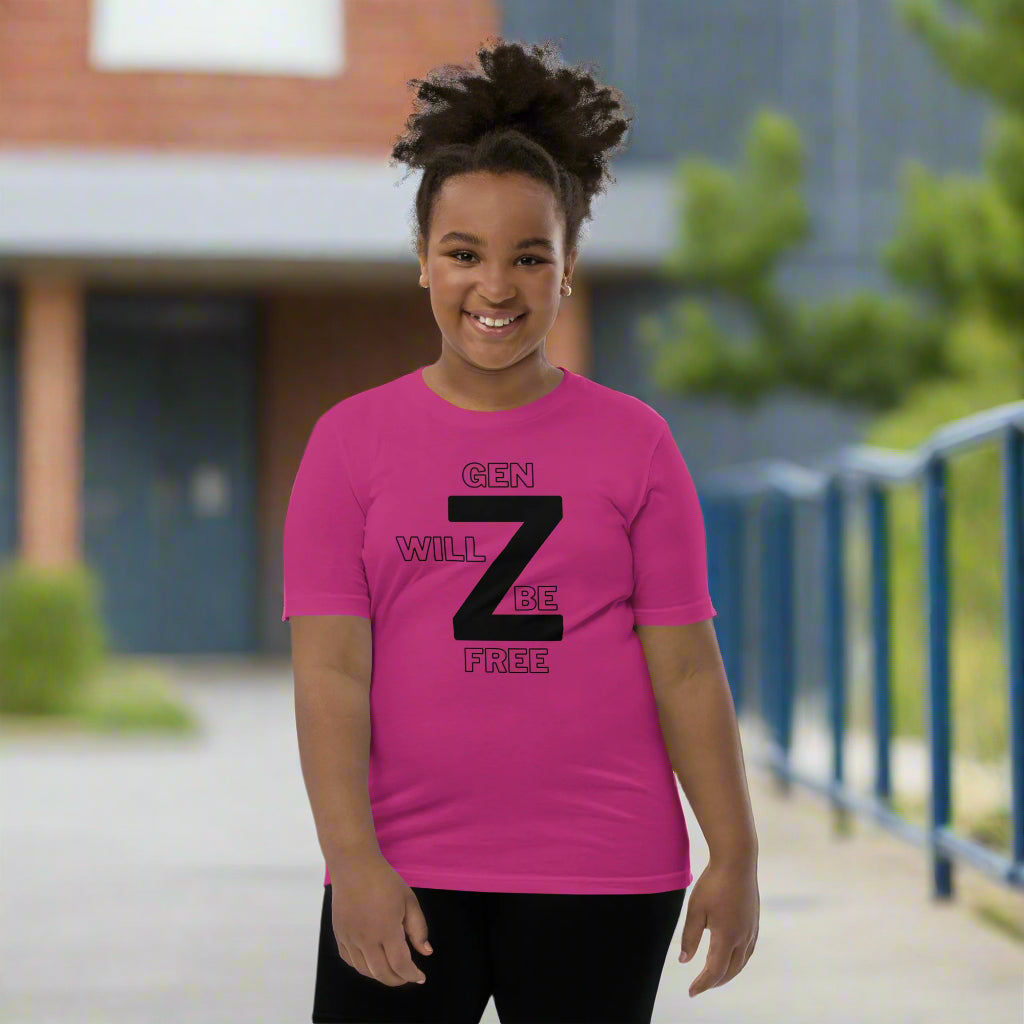 Gen Z Will Be Free Youth Short Sleeve T-Shirt - Upward Focus