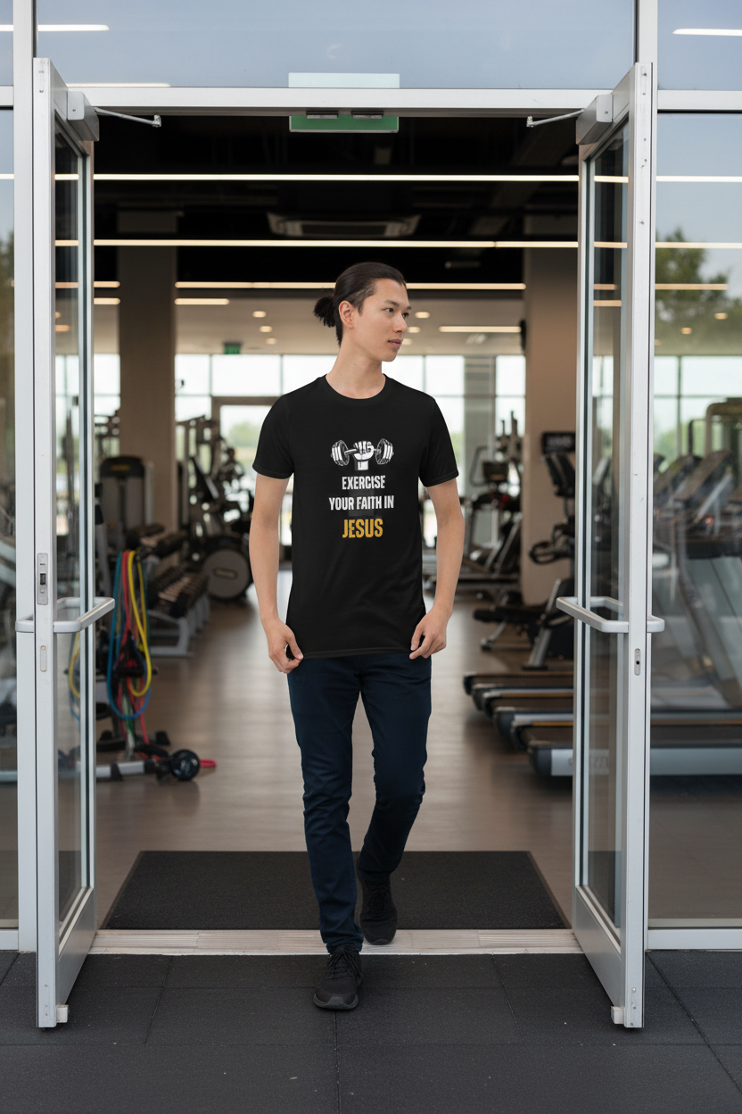 Exercise Your Faith in Jesus Short-Sleeve Unisex T-Shirt