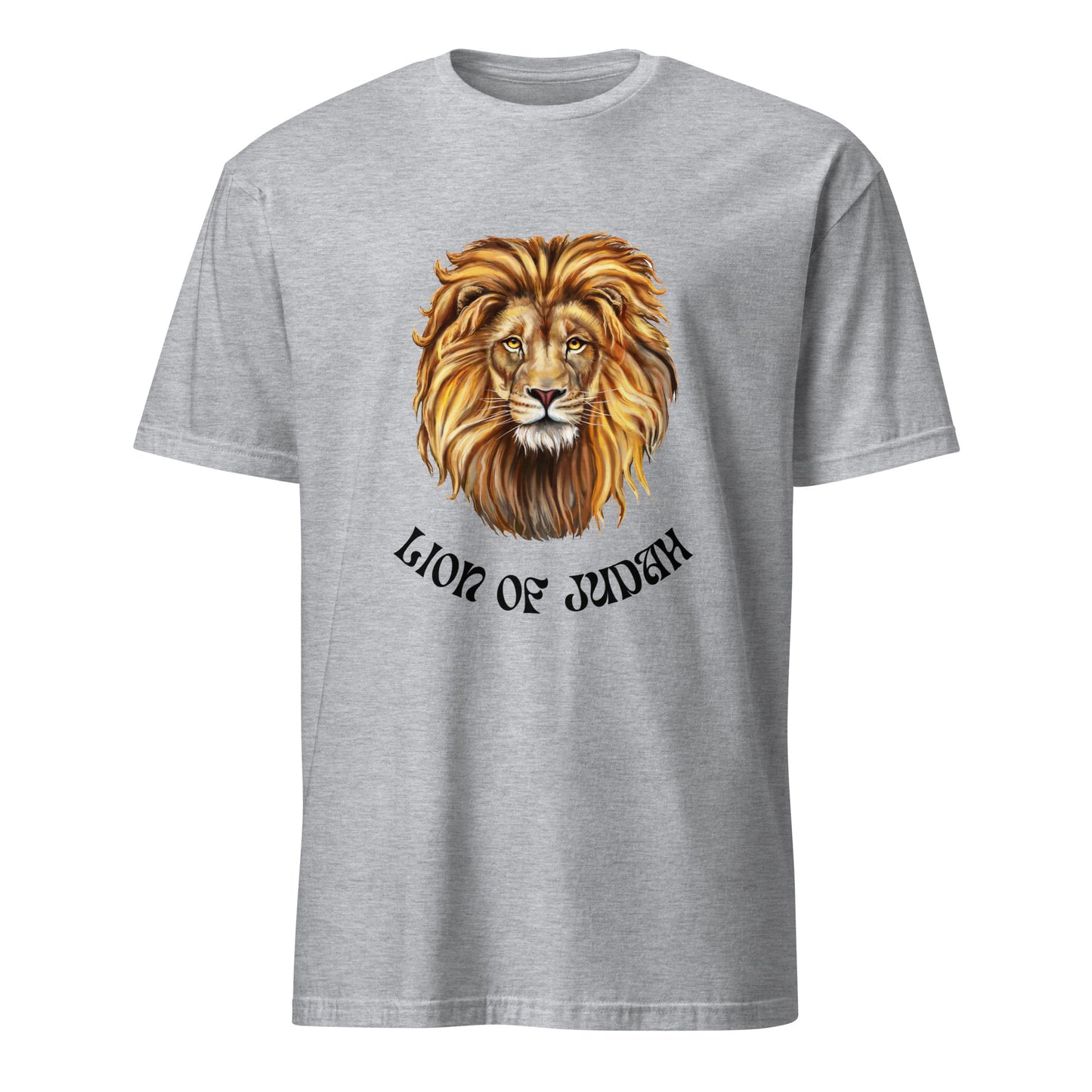 Lion of Judah Short-Sleeve Unisex T-Shirt (White/Grey)