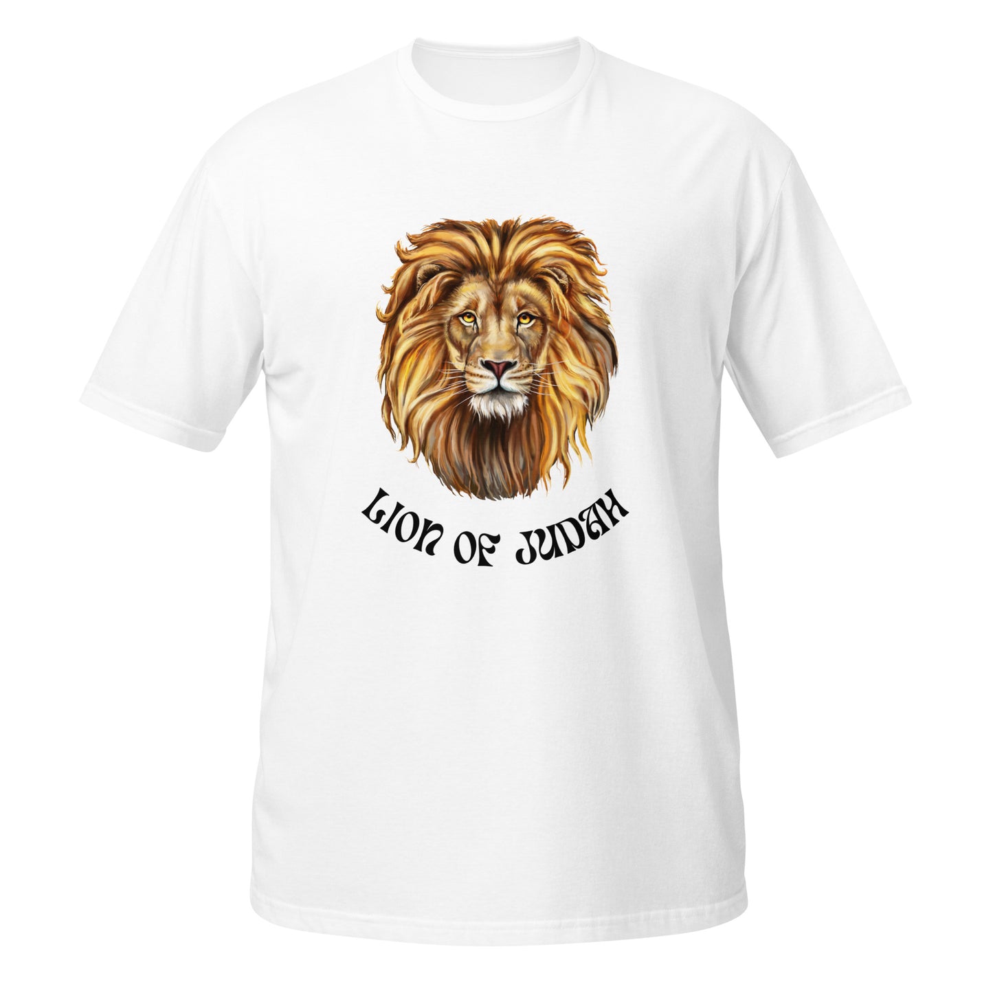 Lion of Judah Short-Sleeve Unisex T-Shirt (White/Grey)