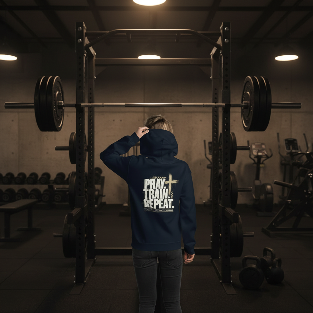 Pray Train Repeat Christian Clothing