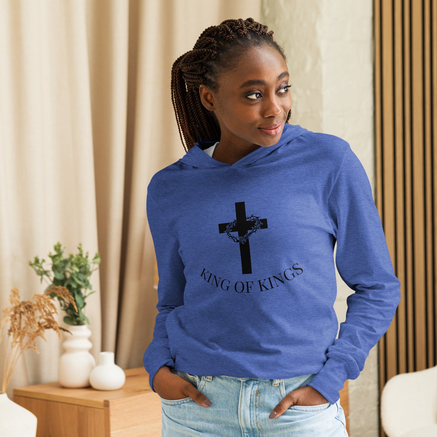 King of Kings Hooded Long-Sleeve Hooded Tee