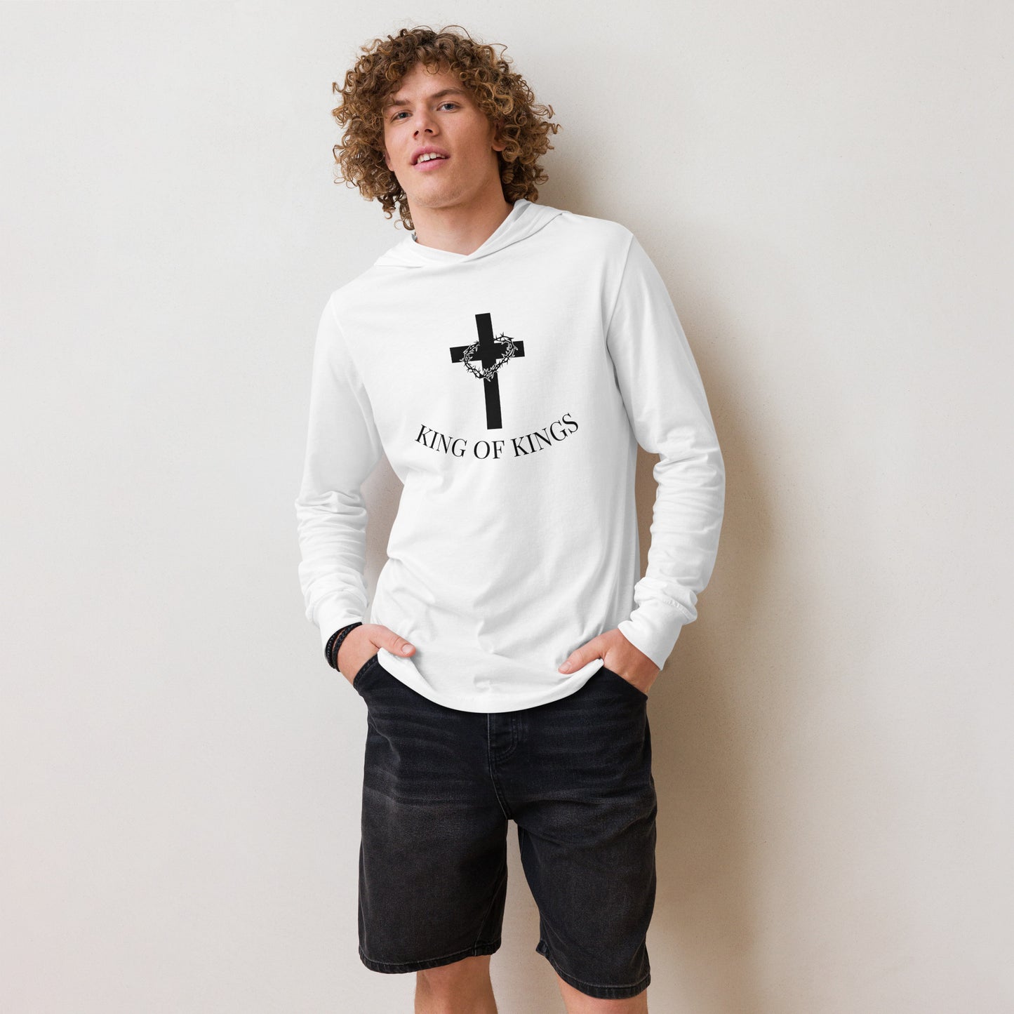 King of Kings Hooded Long-Sleeve Hooded Tee