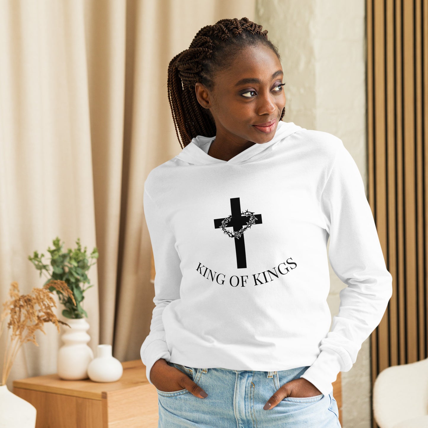 King of Kings Hooded Long-Sleeve Hooded Tee