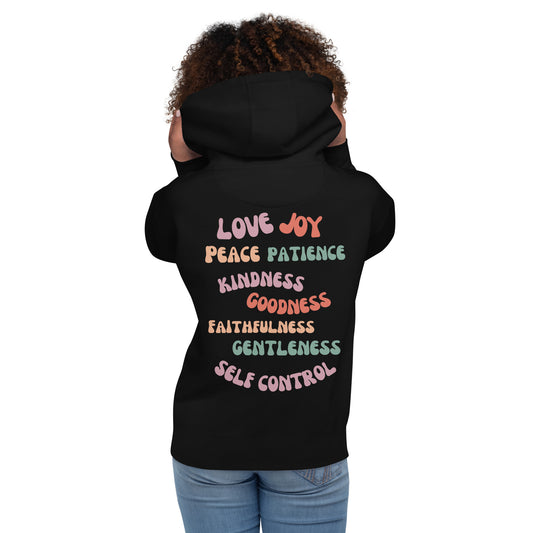 Fruit of the Spirit Christian Hoodie Galatians 5, Upward Focus Clothing