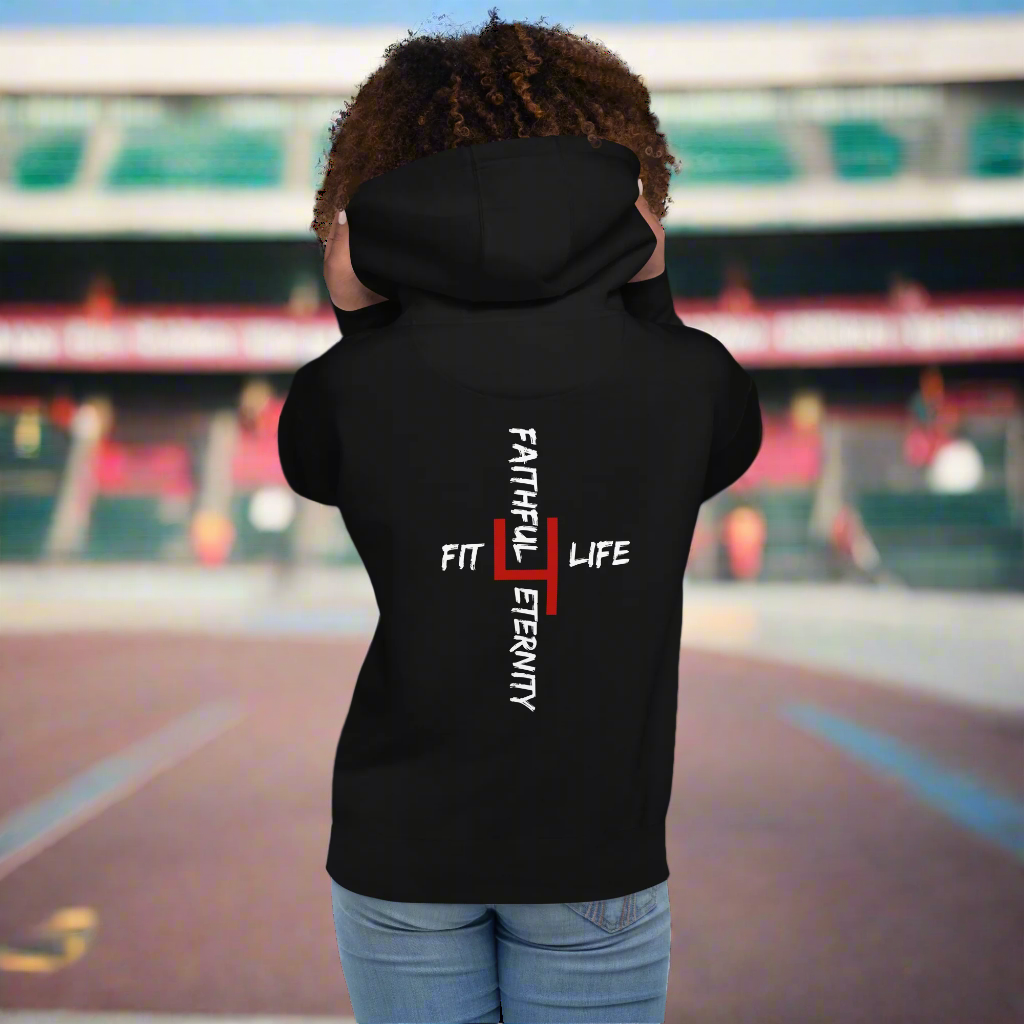 Fit 4 Life Faithful4 Eternity Black Unisex Hoodie