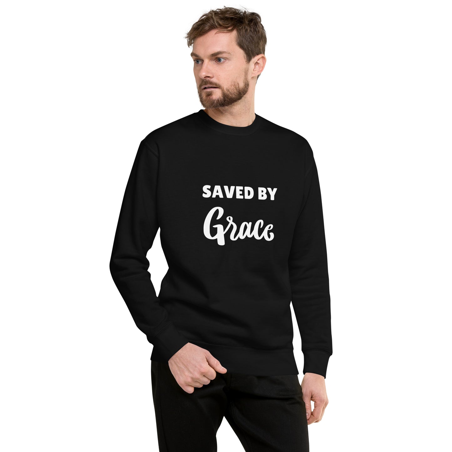 Saved By Grace Unisex Premium Sweatshirt